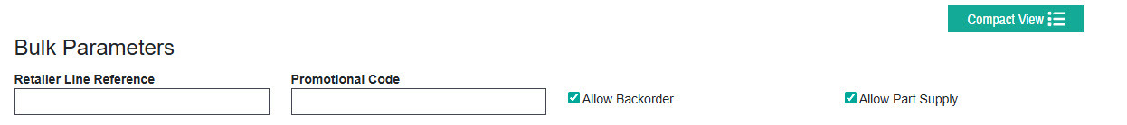 Bulk Parameters