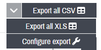 Configurable export