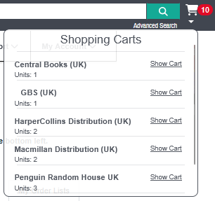 List of UK user's shopping carts